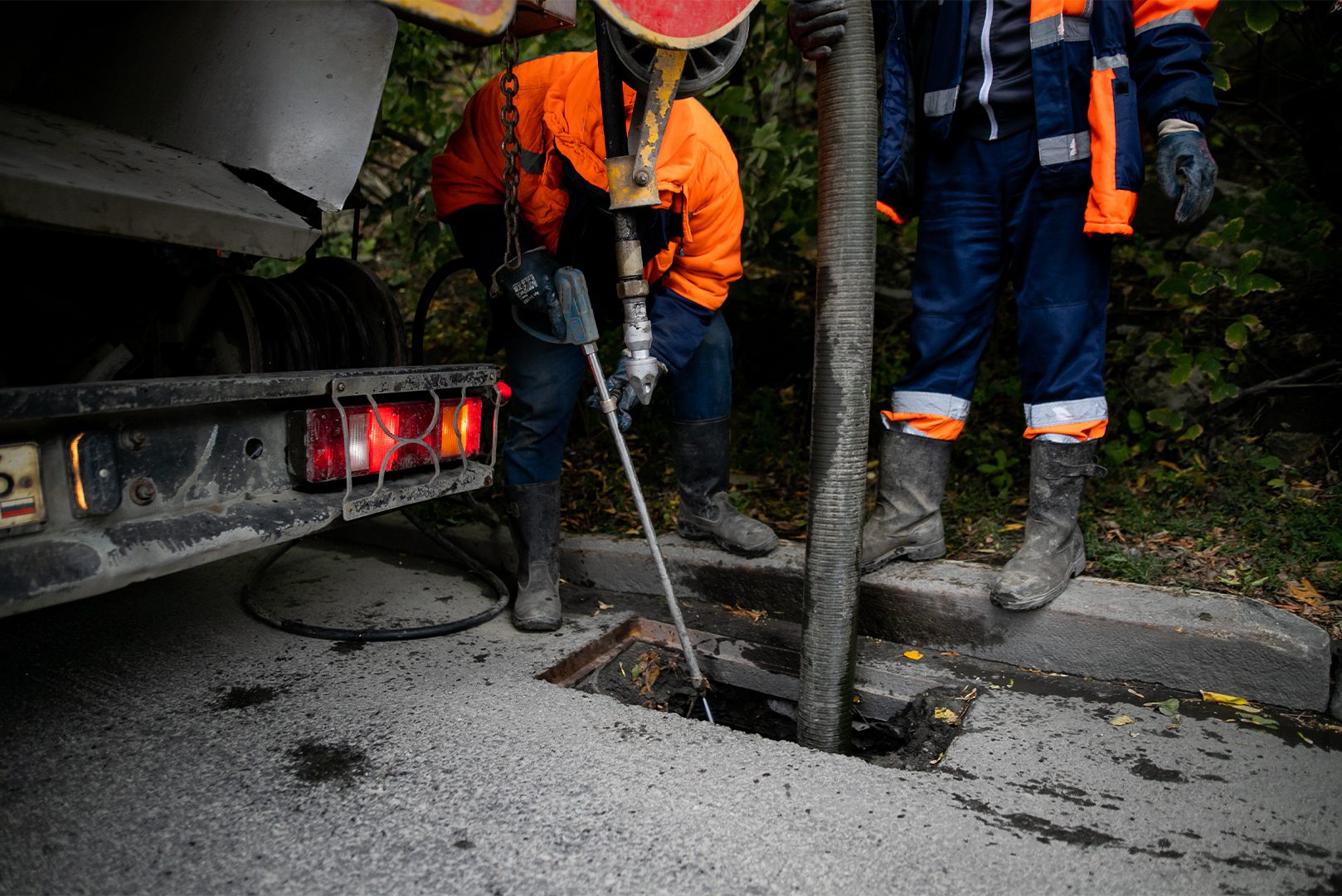 Clogged Sewer Pipe